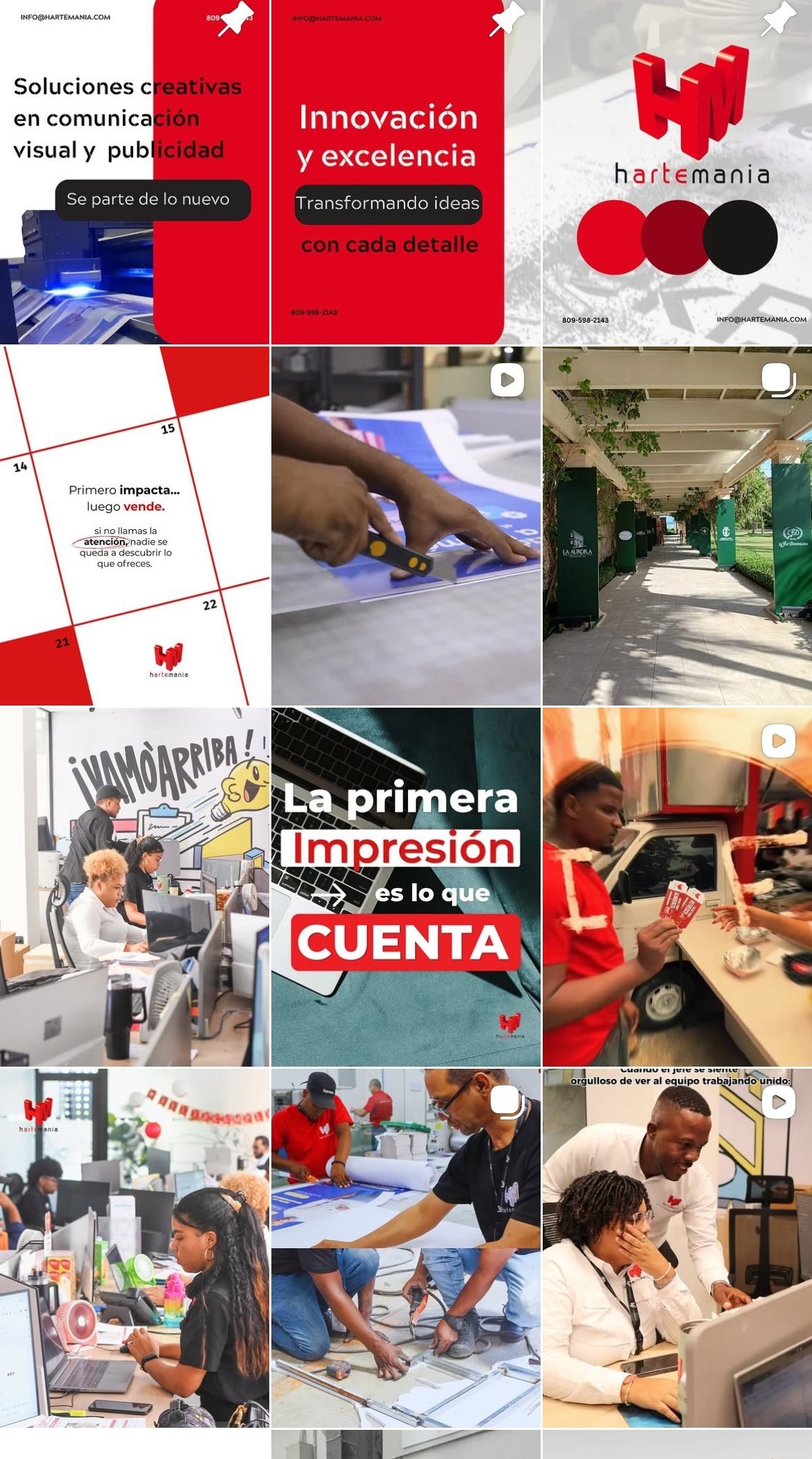 Feed de Instagram de Hartemanía