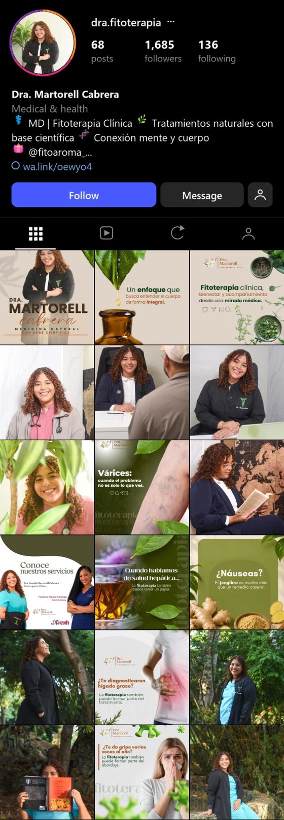 Feed de Instagram de Dra. Martorell Cabrera